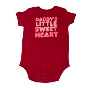 Target Baby Onesie‎ “Daddy’s Little Sweetheart”Valentines Day Outfit 3-6 Months